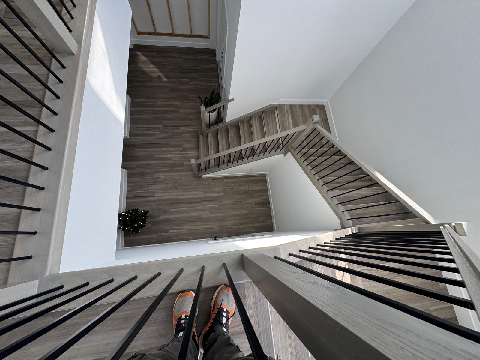 Vinyl flooring installation by Bizarro, a home remodeling company.